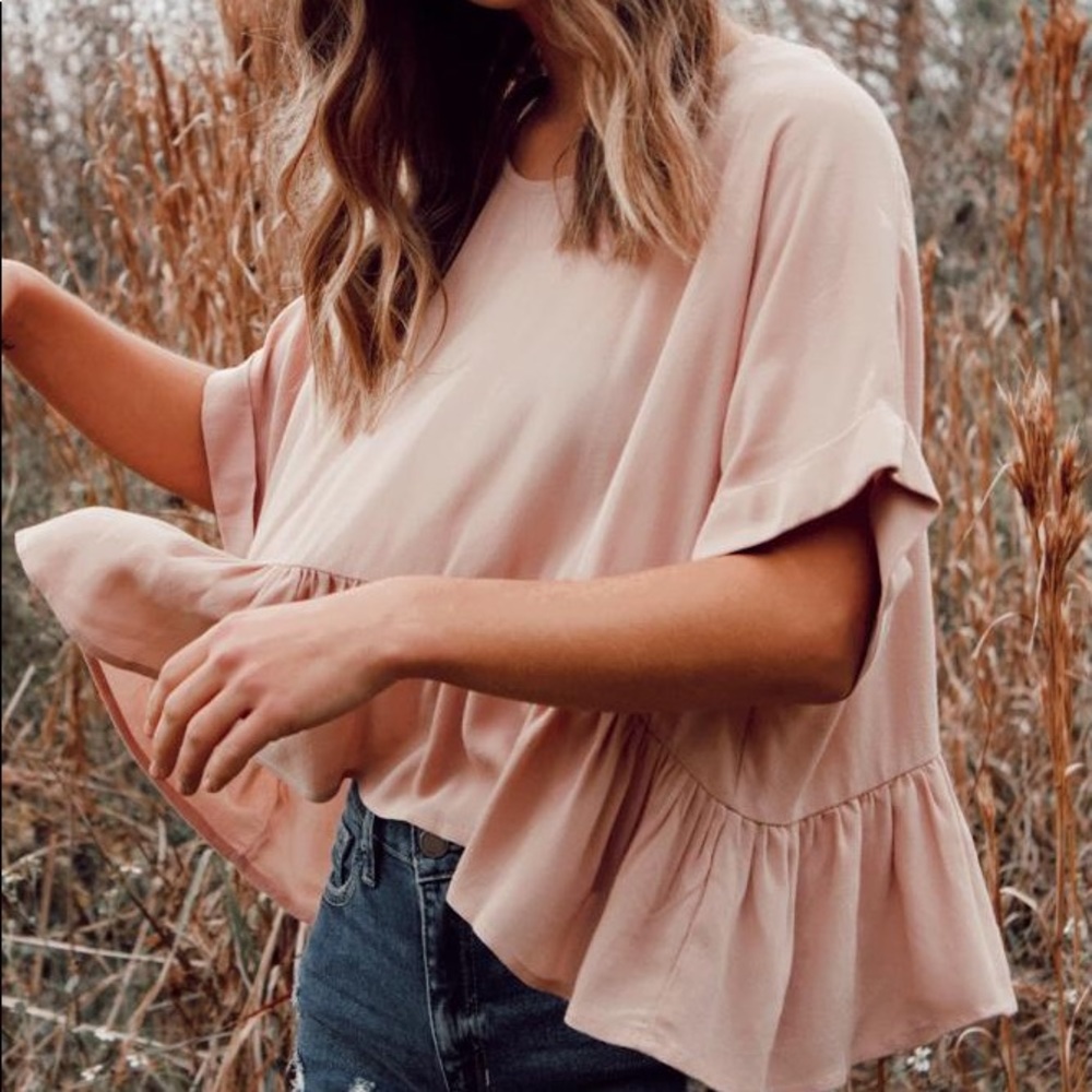 Rose Ruffle Top - Picture 2 of 5